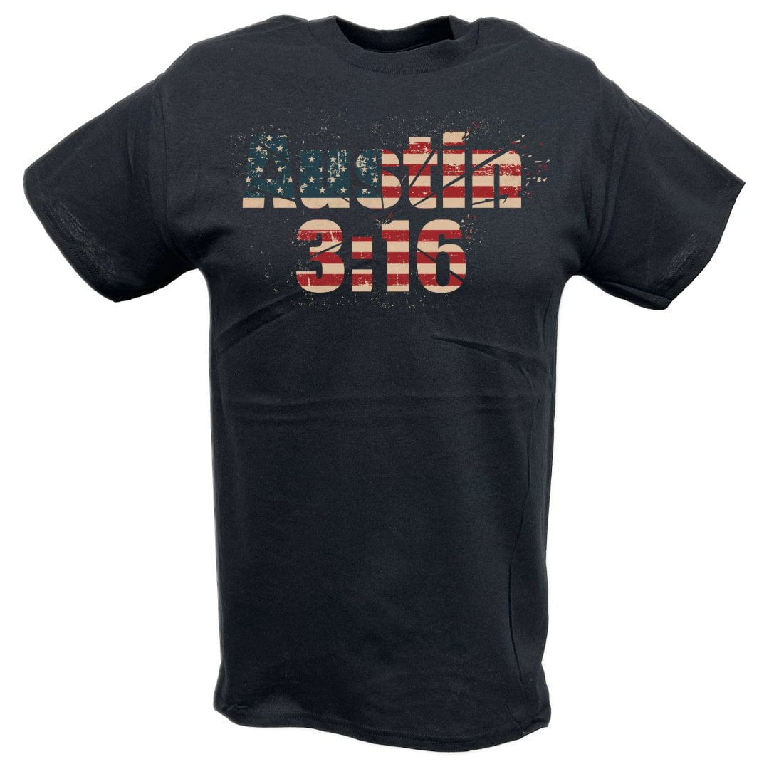 Stone Cold Steve Austin 3:16 USA Mens Black T-shirt XXL - Walmart.com