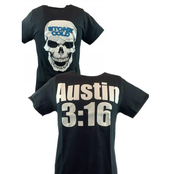 Stone Cold Steve Austin 3:16 White Skull T-shirt S