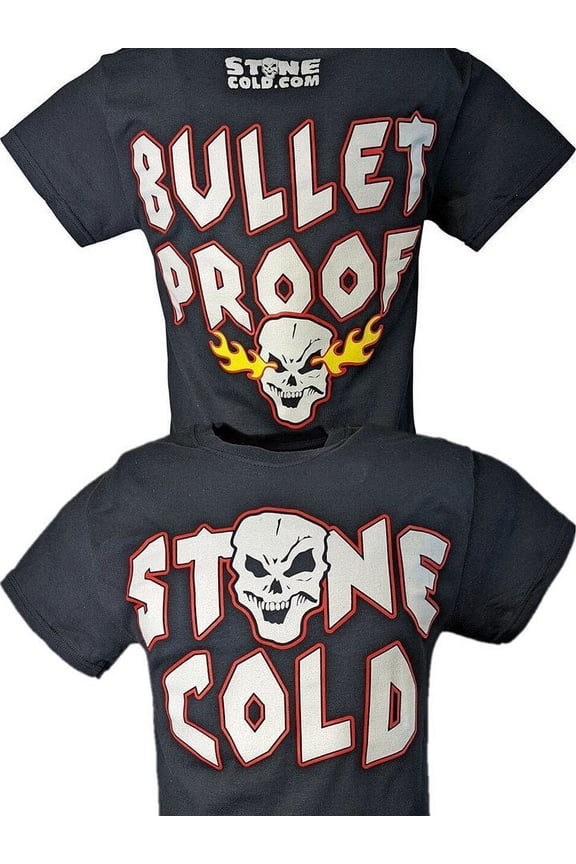 Stone Cold Steve Austin Bullet Proof Mens T-shirt L
