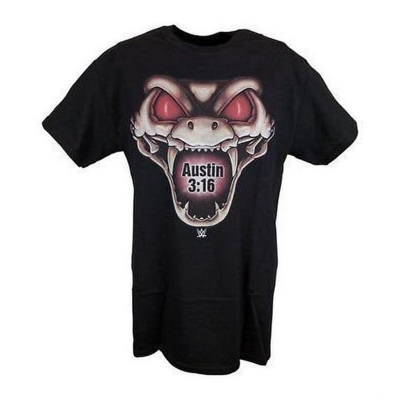 Stone Cold Steve Austin Rattlesnake Mens Black T-shirt 5XL
