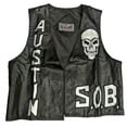 thumbnail image 1 of Stone Cold Steve Austin SOB 3:16 Skull Vest Black L, 1 of 5