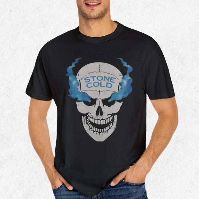 Stone Cold Steve Austin Skull Tee - Iconic Wrestling Graphic Design ...