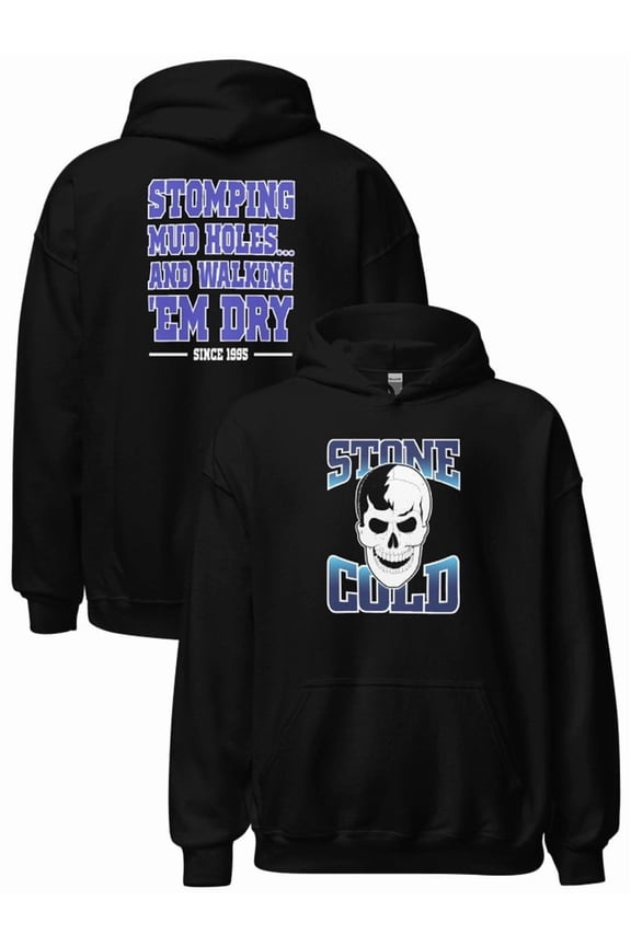 Stone Cold Steve Austin Stomping Mudholes Pullover Hoody Sweatshirt New XL