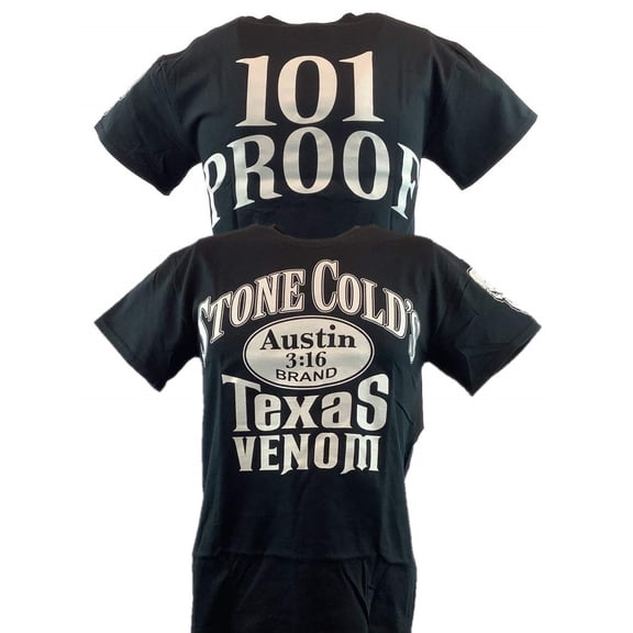 Stone Cold Steve Austin Texas Venom 101 Proof Mens T-shirt 3XL