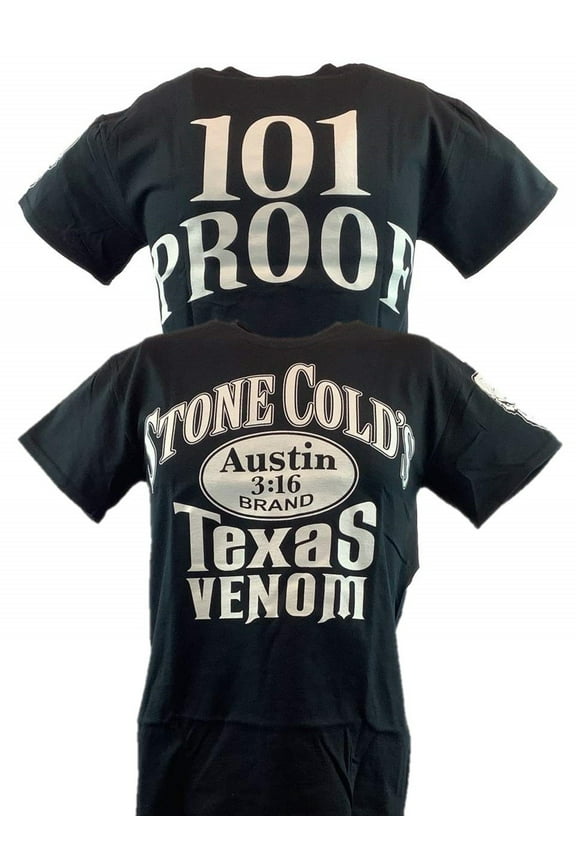 Stone Cold Steve Austin Texas Venom 101 Proof Mens T-shirt 3XL