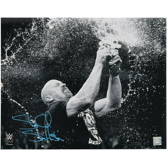 Stone Cold" Steve Austin WWE Autographed 16" x 20" Beer Splash Photograph - Fanatics Authentic Certified