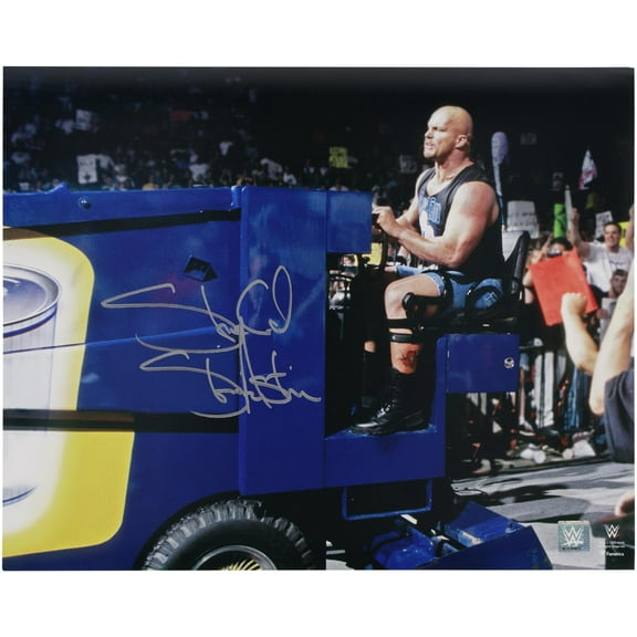 Stone Cold" Steve Austin WWE Autographed 16" x 20" Riding Zamboni Photograph - Fanatics Authentic Certified