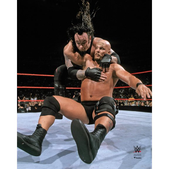 "Stone Cold" Steve Austin WWE Unsigned Stunner on Undertaker Photograph