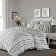 Stone Cottage Conrad Contemporary 230 Thread Count Gray Stripes