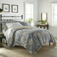 thumbnail image 1 of Stone Cottage Multi-color Diamond Quilt Set, Full - Reversible, 1 of 4