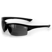 Stone Creek MX1 Wrap-Around Bifocal Reading Sunglasses Color Black, Power 2.5