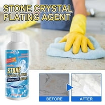 Stone Crystal Plating Agent,Kitchen Quartz Stone Cleaner,Countertop Scratch Repair and Stain Remover,Waterproof and Shine Restorer for Natural Stone Surfaces,100ml (193 characters)-Free Size