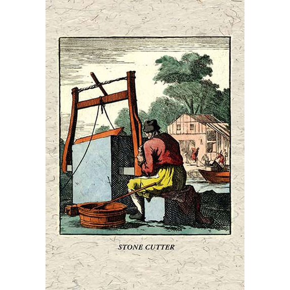 Stone Cutter Fine art canvas print (20" x 30")