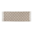 thumbnail image 1 of Stone Diamond Printed Off-White Hand-Loomed Shag Rug Runner 2Ft 3Inx6Ft, 1 of 3