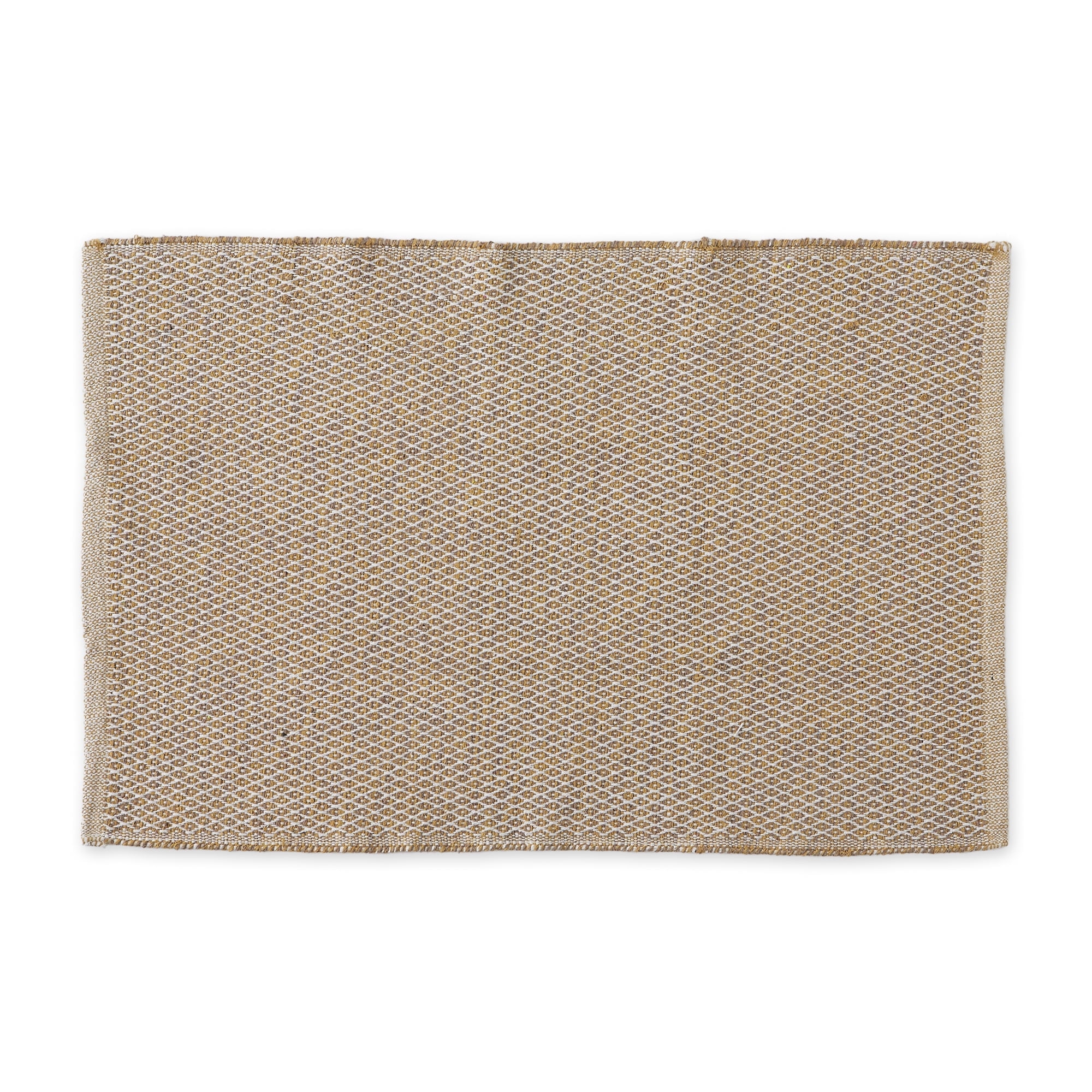 DII 2x3' Modern Style Yarn Fabric Diamond Recycled Rug in Stone ...
