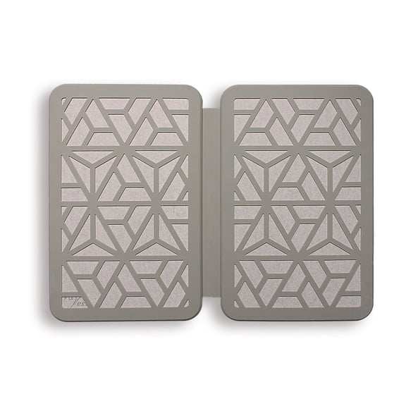 Farest Stone Dish Drying Mat – Quick Drying, Super-Absorbent Foldable Dry Pad with Silicone Webbing for Dish Protection, Fast-Drying, Light Grey