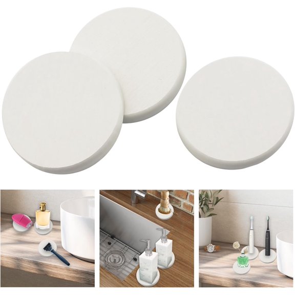 Stone Drying Mat for Kitchen Counter, Fast Stone Drying Tray, Water Absorbing Sponge Holder Mat, Kitchen Sink Organizer Makeup Caddy, Dispenser Toothbrush Bottle Soap Dish Rack (White)