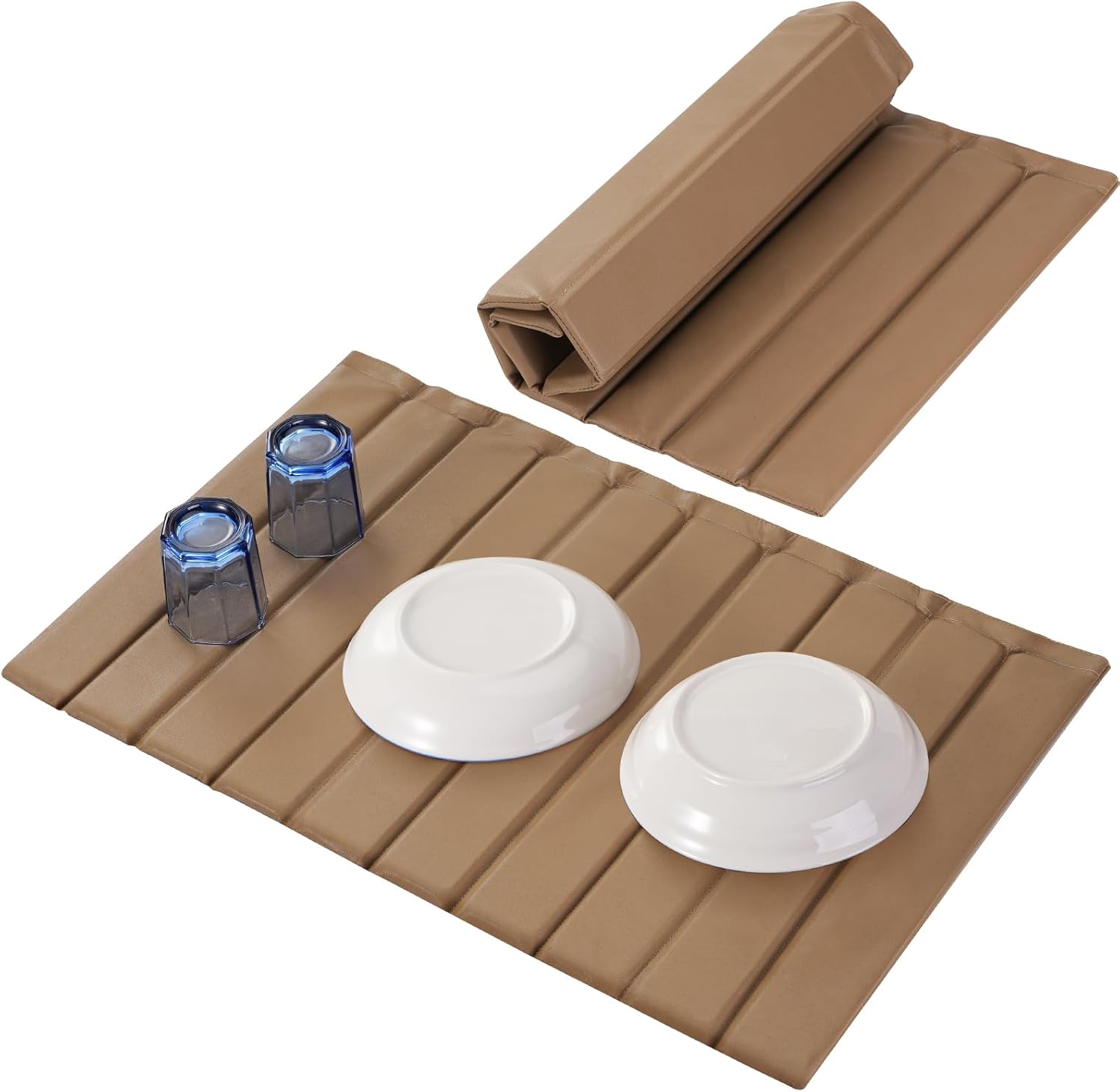 Large Stone Drying Mat For Kitchen Counter & Bathroom – Absorbent, Quick-Dry, Non-Slip Diatomaceous Earth Mat – Dish Drainer & Bath Mat
