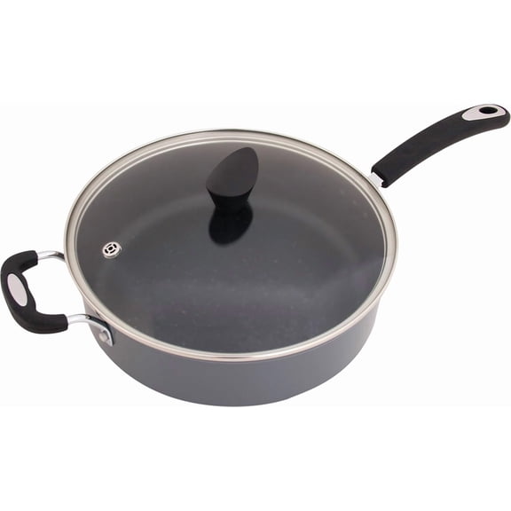 Stone Earth All-In-One Sauce Pan 5.3 Quart Non-Stick Granite Coating Induction Compatible