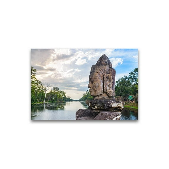 Stone Face Sculpture Poster -Image by Shutterstock