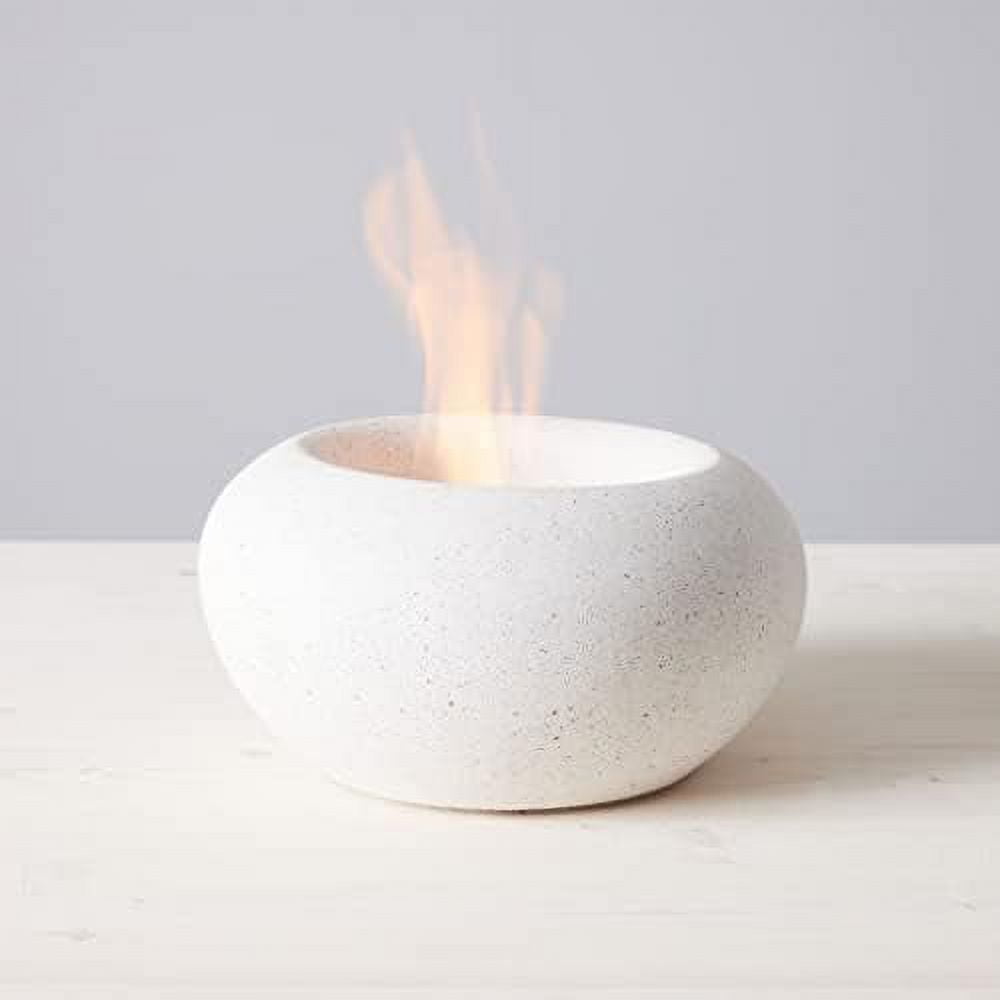 Stone Fire Bowl Table Top Portable Concrete Fire for Indoor and