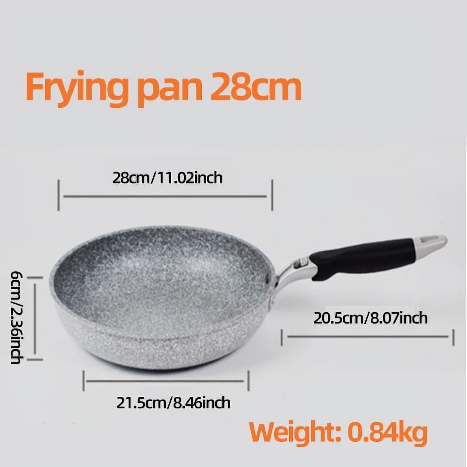 Stone Frying Pan28/26/24/20cm Wok Nonstick Pan Skillet Cauldron