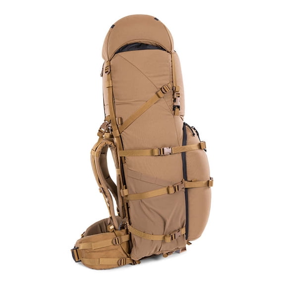 Stone Glacier R3 7000 Pack with R3 Frame, 7000-8500 Cubic Inches, Coyote, Short Large, 500D Cordura, Xpac Fabric, Defense Personnel Expedition Pack (50144-CY-L)
