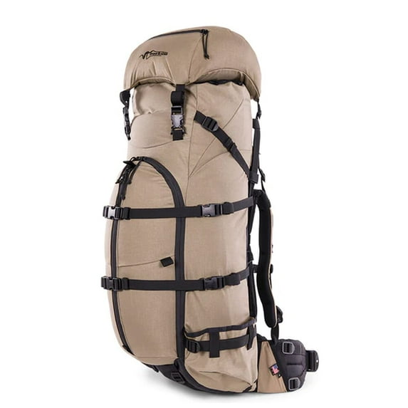 Stone Glacier Sky 5900 Pack with Krux Frame, 5900 Cubic Inch, Tan, Hydration Compatible, 150+ Pound Load, Cordura 500, Xpac Fabric (50138-TN-S)
