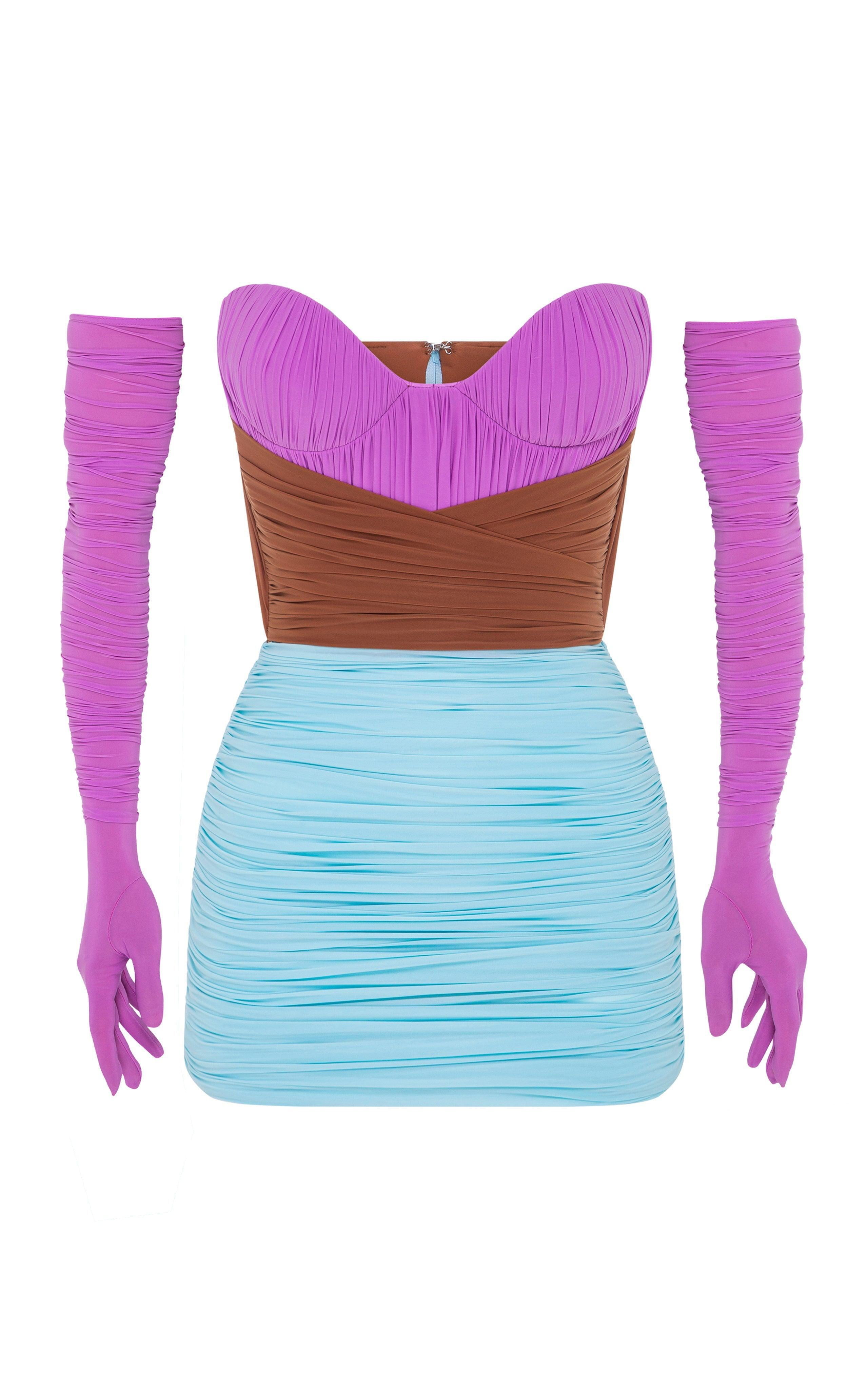 パーティードレス Stone Gloved Ruched Mesh Mini Dress Stone Gloved Ruched Mesh Mini Dress - Walmart.com