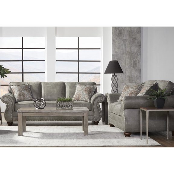 Stone Gray Tone - Hand - Crafted Quality - Family Living Zone - Enjoy Comfortable Seating