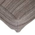 thumbnail image 1 of Stone Gray and Brown Pouf, 1 of 5