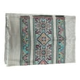 thumbnail image 1 of Stone Grey Woollen Scarves for Women with Mankolam Prints on the Borders Great Accessory for Fall/Winter, 1 of 4