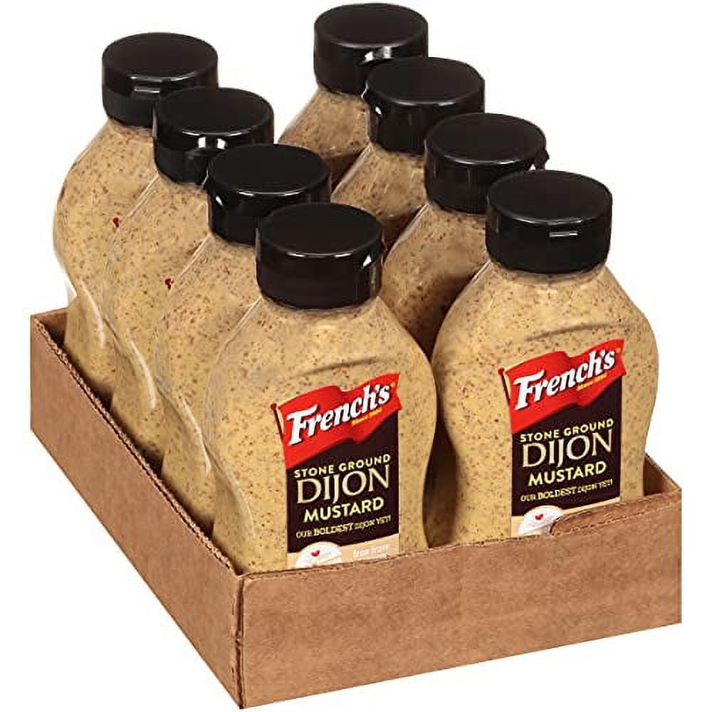 Stone Ground Dijon Mustard, 12 Oz, Pack Of 8