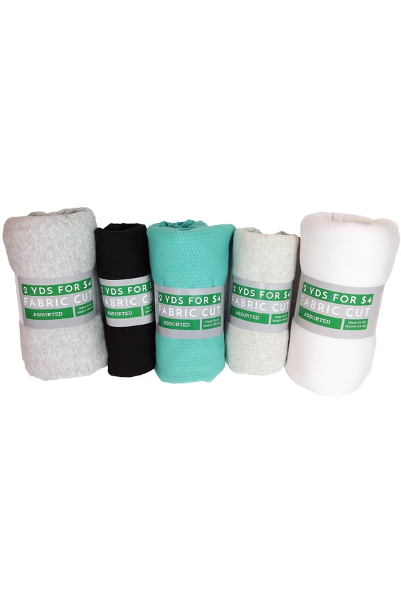 Assorted Fabric 1 Value Precut Roll, 2 Yards per Roll, Fabric and Color Received Will vary