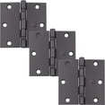 thumbnail image 1 of Stone Harbor Hardware 3-1/2" Ball-Bearing Door Hinges, Square Corner, Oil-Rubbed Bronze, 3-Pack, 1 of 4