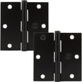 thumbnail image 1 of Stone Harbor Hardware 3-1/2" Door Hinges, Square Corner, Matte Black, 2-Pack, 1 of 4