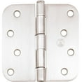 thumbnail image 1 of Stone Harbor Hardware 4" Door Hinges, 5/8" Radius Corner, Satin Nickel, 2-Pack, 1 of 2