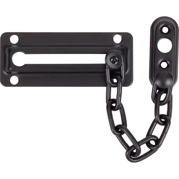 Stone Harbor Hardware Chain Door Guard, Matte Black