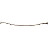 Charlotte 5-Foot Curved Satin Stainless Steel Shower Rod