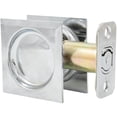 thumbnail image 1 of Stone Harbor Hardware Contemporary Square Pocket Door Lock, Passage Function, 2-3/4" Backset, Polished Chrome, 1 of 4