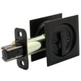 thumbnail image 1 of Stone Harbor Hardware Contemporary Square Pocket Door Lock, Privacy Function, 2-3/8" Backset, Matte Black, 1 of 4