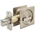 thumbnail image 1 of Stone Harbor Hardware Contemporary Square Pocket Door Lock, Privacy Function, 2-3/8" Backset, Satin Nickel, 1 of 4
