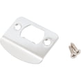 thumbnail image 1 of Stone Harbor Hardware Full Lip 1/4" Round Corner Strike Plate, 2-1/4 Inches, 1-5/8" Center-to-Center, Polished Chrome, 1 of 1