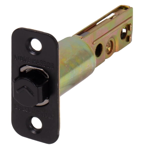 Stone Harbor Hardware Latch for Round Pocket Door Locks, Entry, 2-3/4 Inches, Matte Black