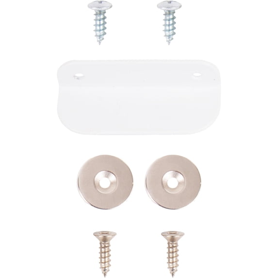 Stone Harbor Hardware Magnetic Catch System, 2 Magnets, Top Door Installation, White
