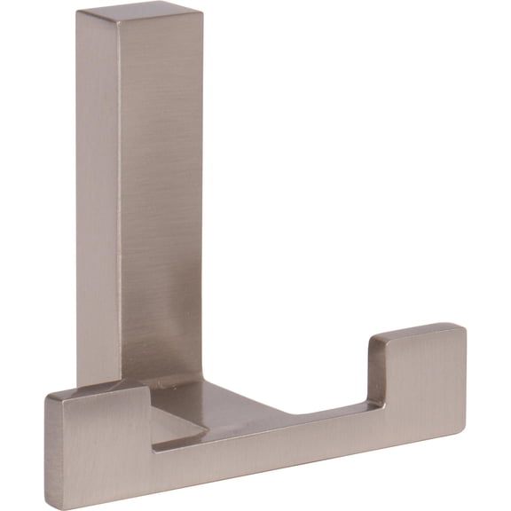Stone Harbor Hardware Modern Double Robe Hook, Satin Nickel