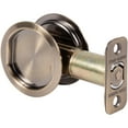 thumbnail image 1 of Stone Harbor Hardware Round Pocket Door Lock, Passage Function, 2-3/4" Backset, Antique Brass, 1 of 3