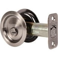 thumbnail image 1 of Stone Harbor Hardware Round Pocket Door Lock, Privacy Function, 2-3/4" Backset, Antique Nickel, 1 of 3