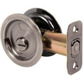 thumbnail image 1 of Stone Harbor Hardware Round Pocket Door Lock, Privacy Function, 2-3/8" Backset, Antique Nickel, 1 of 3