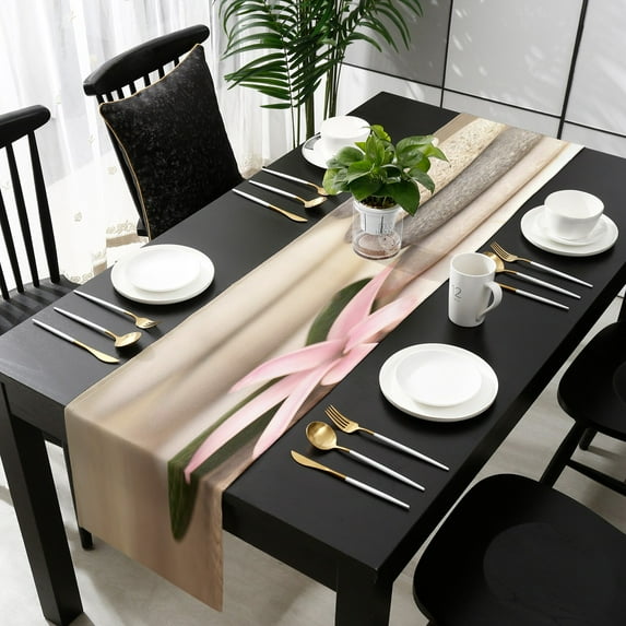 Stone Hot Spring Yellow Table Runner Luxury Home Dining Table Coffee Table Holiday Wedding Decoration Party Dinner Table Runner